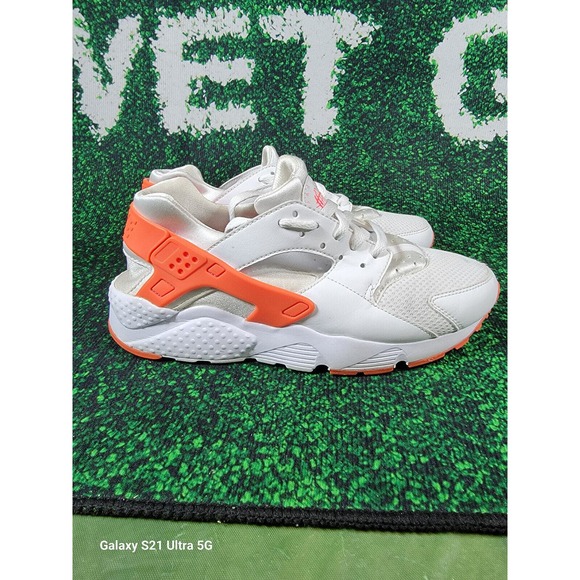 Girls' Nike Air Huarache Run White Racer Pink Running Shoes GS 654280-108 sz 7y - Picture 5 of 10